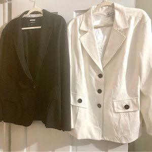 Black and White Plus Size Blazers in excellent condition. 2 for 1 price!